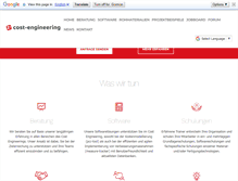 Tablet Screenshot of cost-engineering.com